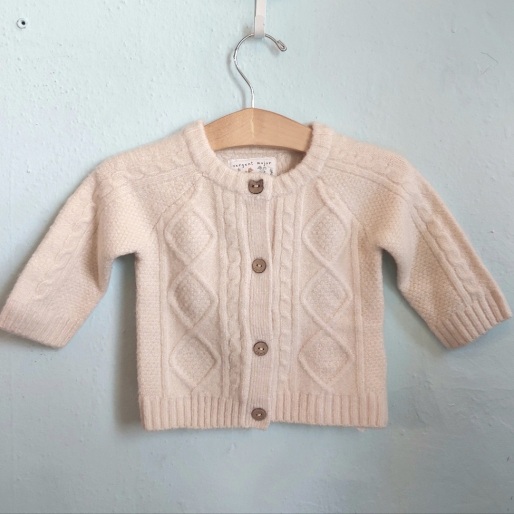 Lovely Cream Cable Knit Sweater